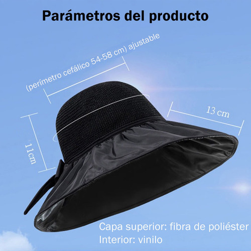 Gorra Sombrero De Sol Para Mujer Protección Uv Playa Premium