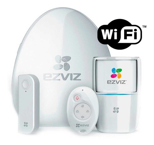 Imagen 1 de 3 de Kit Alarma Domestica Inalambrica Wifi Ezviz Hikvision