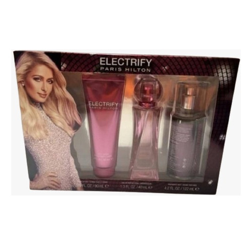 Set De Perfumes X3 Electrify Paris Hilton  Envio Gratis