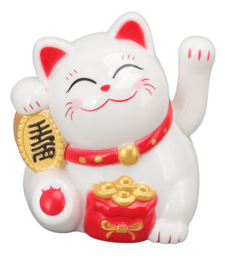 Decoración De La Suerte China Con Forma De Gato Ondeando Con