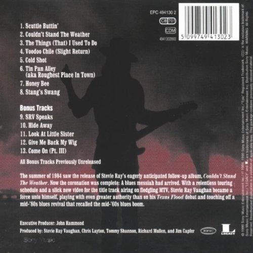 Imagen 2 de 2 de Stevie Ray Vaughan Couldn´t Stand The Weather Cd Nuevo Impor