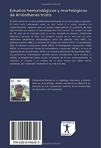 Libro Estudios Hematológicos Y Morfológicos De Aridotheres