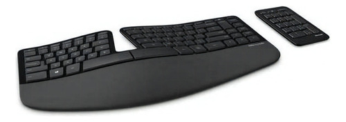 Teclado inalámbrico Microsoft Sculpt Comfort For Business QWERTY inglés color negro