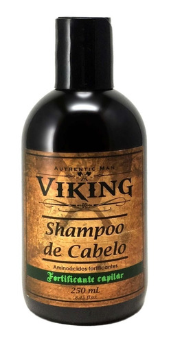 Shampoo Para Cabelos Com Fortificantes Que Estimulam O Crescimento E Hidratação E Fragrância  Mentolada - 250ml Viking