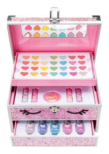 Maleta De Maquillaje Set De Cosméticos Para Niñas Regalo