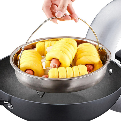 Ff Cesta Vaporera Acero Inoxidable, Olla Vaporera Para 24cm