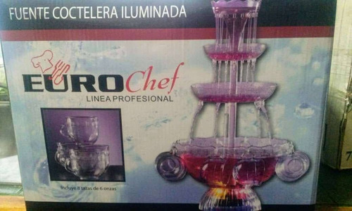 Fuente Coctelera Iluminada Eurochef