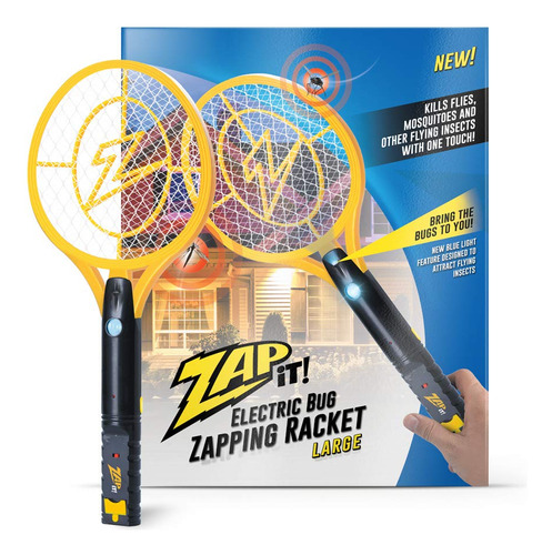 Zap It! Bug Zapper - Raqueta Exterminadora De Insectos Recar