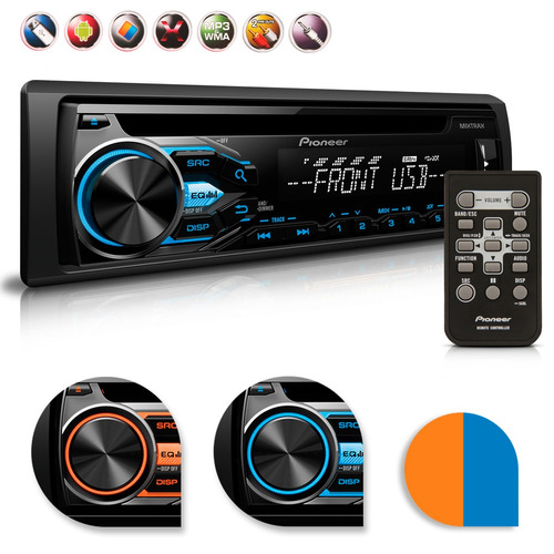 Cd Pioneer Dehx1880ub 1din Entrada Usb Player