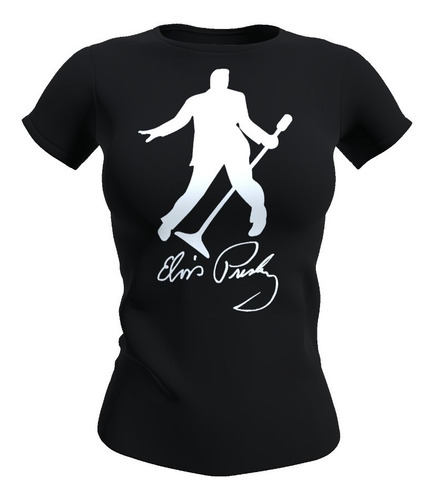 Polera Mujer Diseño Elvis Presley, 100% Algodon