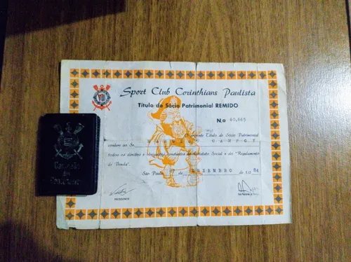 Título Remido Sócio Patrimonial Vitalício Corinthians