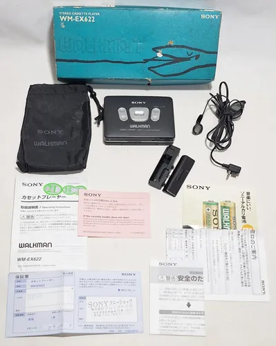 Antigo Walkman Sony Wm Ex622 Anos 80 Caixa E Manuais