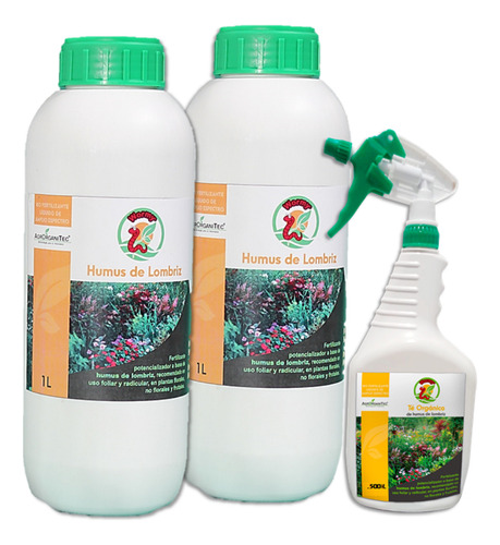Fertilizante Orgánico -2 Lt.- Para Todo Tipo De Plantas.