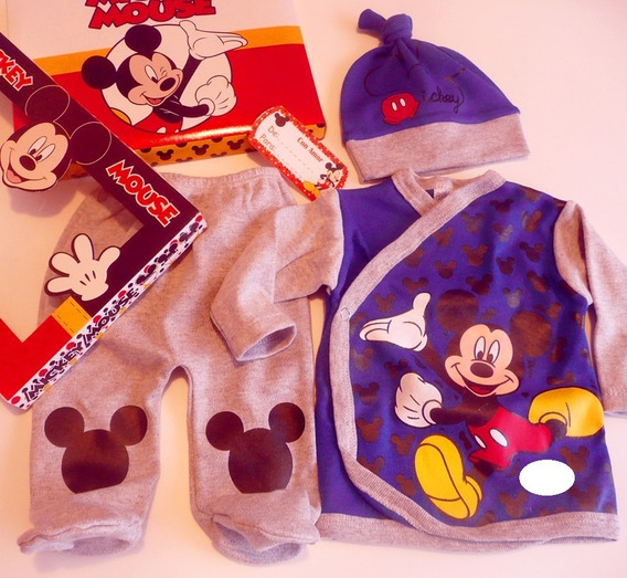 DISNEY MICKEY MOUSE BABY 4 PIECE SET//GIFT SET 1M 6M