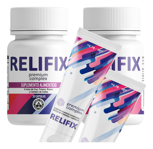 Crema Para Hemorroides + Complejo Herbal Relifix Dos(2)pack