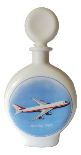 Botella Conmemorativa Del Boeing 747 , De Coleccion