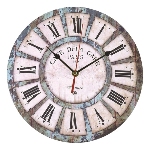 Reloj De Pared De Madera De 12 Pulgadas Números Romanos