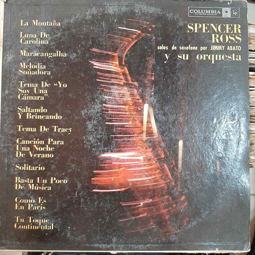 Vinilo Spencer Ross Orq Jimmy Abato Solo Saxofone J1