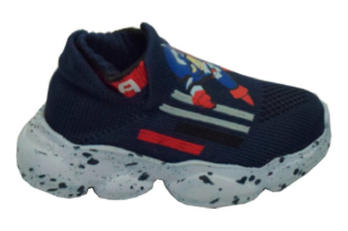 Tenis Infantil Calcetín Cap America Azul  Mod: 26 0850