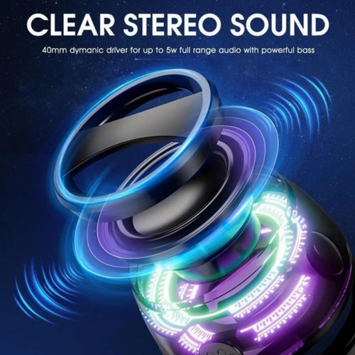 Mini Altavoz Bluetooth Magnético Multifuncional G200 Negro