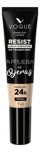 Corrector Líquido Resist Larga Duración Vogue 7ml Tono Pétalo