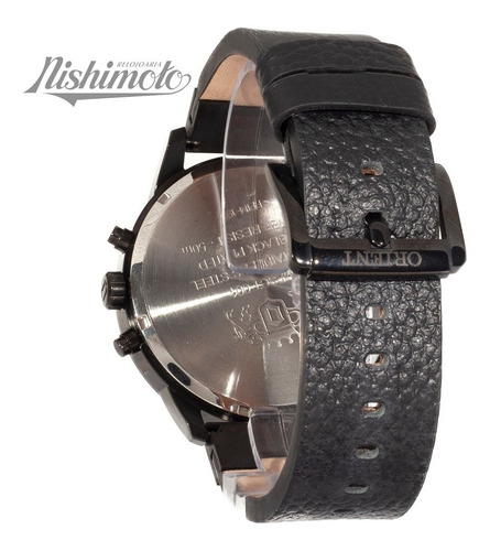 Relogio Orient Masculino Mpsct001 P1px Preto Couro Cronograf