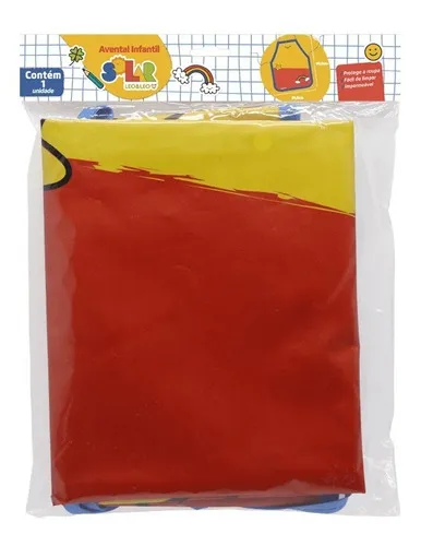 Delantal de pintura infantil para niños de regreso a la escuela Estrela Color School