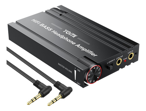 Amplificador De Fone De Ouvido Ygitk Professional 16-600 W/