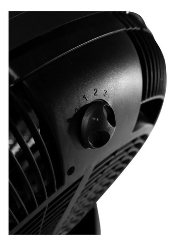 Imagen 2 de 2 de Ventilador de piso Exahome Semi Industrial negro con 5 palas, 20" de diámetro 220 V