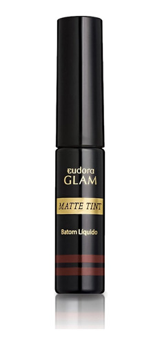 Batom Líquido Matte Tint Glam Castanho Imponente 4ml