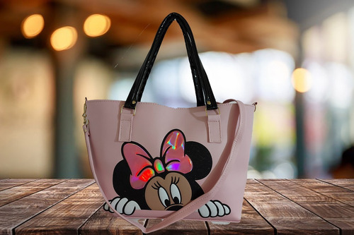 Imagen 2 de 6 de Bolsa De Mano De Disney De Minnie Mouse En Color Rosa 1