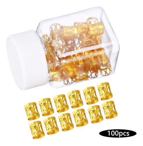 S. Bobina Para El Cabello Kit De Rastas Aros De Joyería Oro
