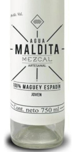 Pack De 6 Mezcal Agua Maldita Blanca 750 Ml