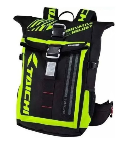 Maleta Morral Motociclista Taichi Impermeable Reflectiva Luz