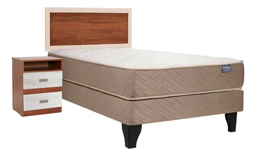 Cama Europea Bamboo + Set Alicante 1½ Plaza Celta