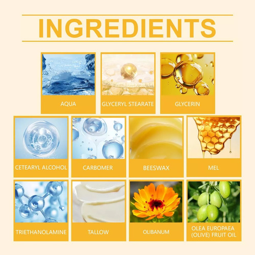 Crema Cebo De Res Con Balsamo De Miel,crema Calendula Facial