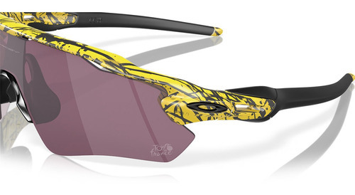 Gafas de sol Oakley Radar Ev Path Tdf Splatter E838, color amarillo, lente color Prizm Road
