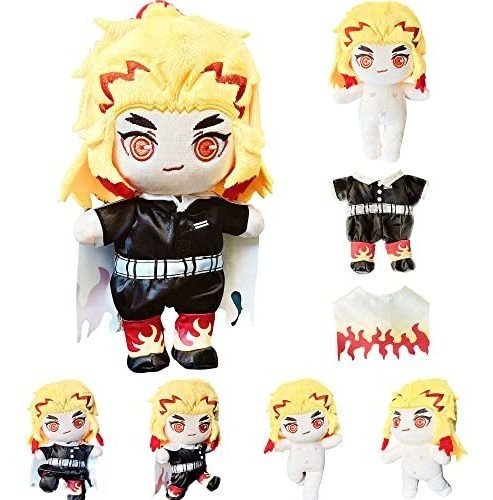 Poseable Rengoku Plush 9/23cm Cute Anime Plush Con Ropa De M