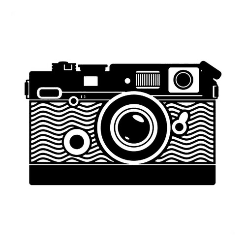 Adesivo Várias Cores 38x60cm - Câmera Fotográfica Viagem/tur