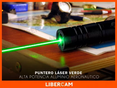 Puntero Laser Verde Muy Potente Punto O Efecto Lluvia +18650