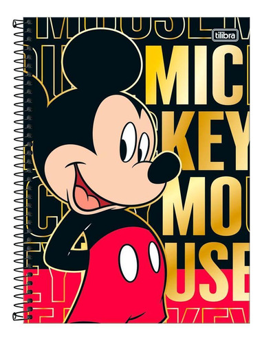Caderno Espiral Mickey Mouse 10 Matérias 160f - Tilibra