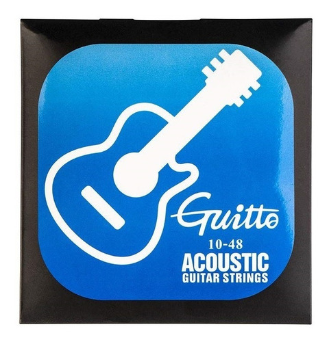Imagen 1 de 1 de Cuerdas Para Guitarra Electro Acústica 10-48 Guitto By Joyo