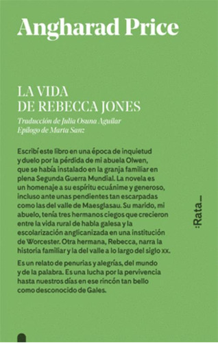 Libro La Vida De Rebecca Jones