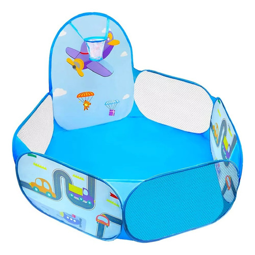 Alberca De Pelotas Piscina Corral Bebes Juego Para Niños Color Azul