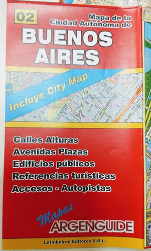 Mapa De La Ciudad Autónoma De Buenos Aires Incluye City Map
