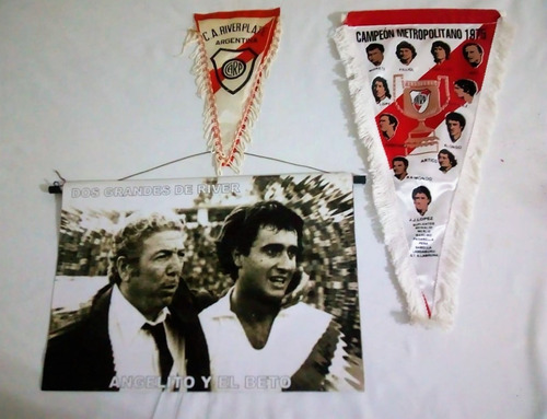 Banderin Club River Plate Retro 75 Mas Banner Mas Bandrin 70