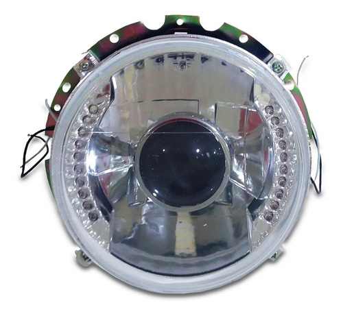 Imagen 4 de 6 de Par Faros Con Lupa Y Led Vocho Sedan Cromo