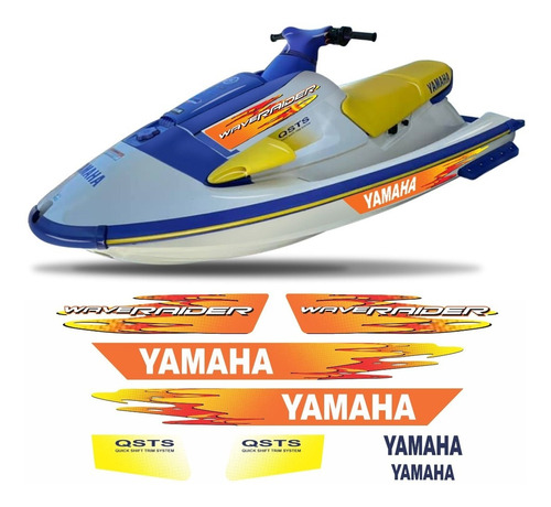 Kit Adesivos Compatível Com Yamaha Jet Ski Wave Raider Kit39