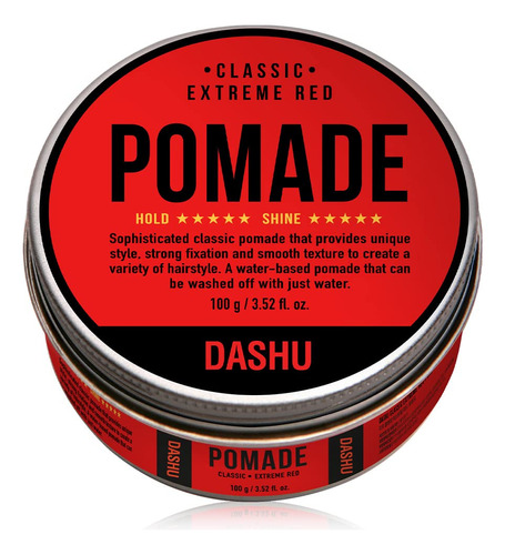Dashu Classic Extreme Red Pomade 3.5oz - Fuerte Sujecion Y A