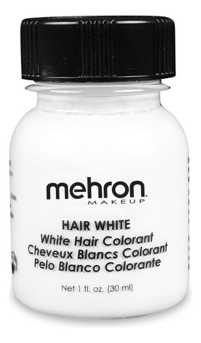 Colorante Mehron Para Pelo Y Cejas, Color Blanco Y Gris Fx